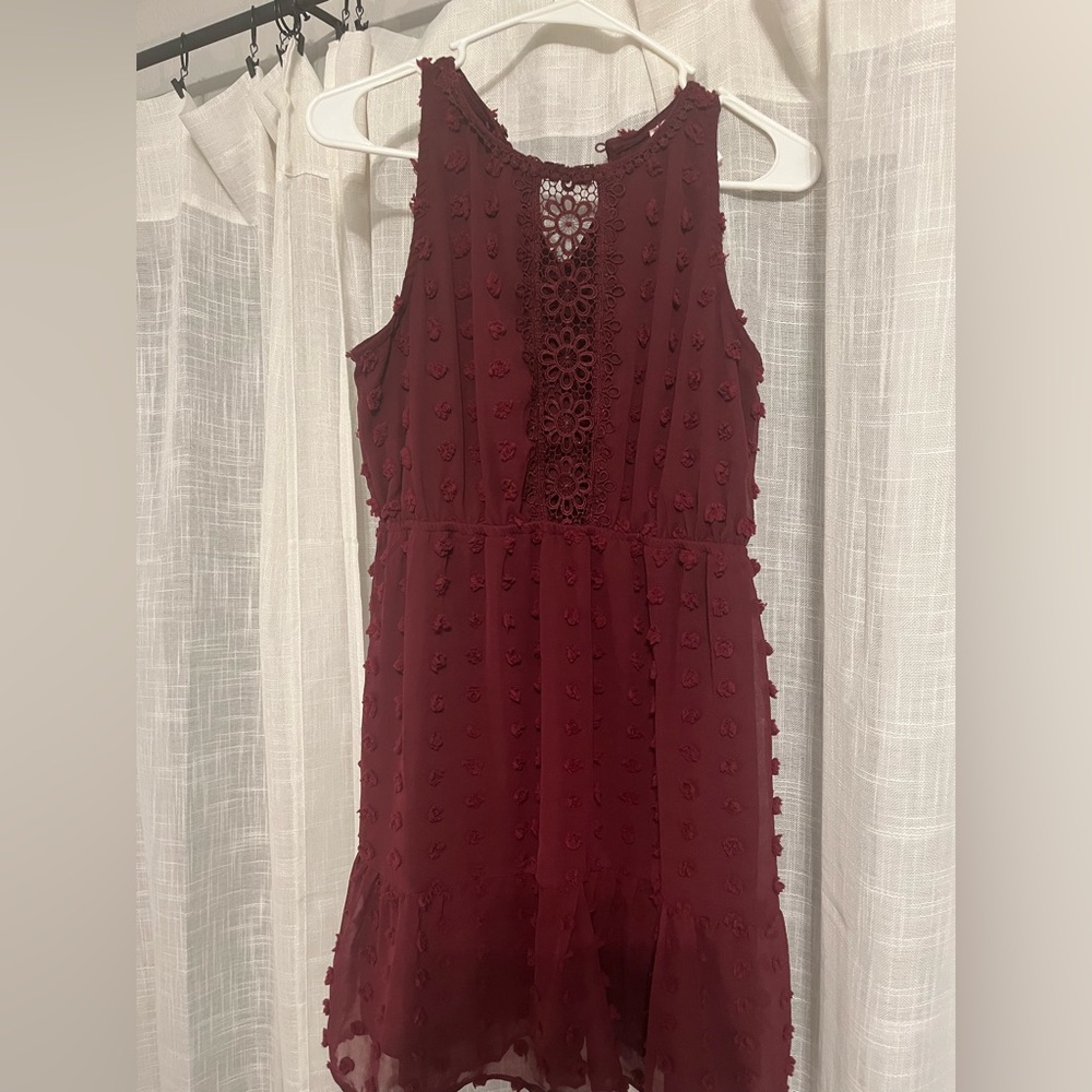 Maroon Dress, Size Large